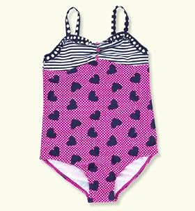 Scoop Neck Heart & Spot Swimsuit