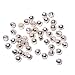 1.3mm Silver Crimp Beads, 1 Gram/Pkg