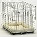 Pet Supplies : Precision Pet Medium/Large 4000 Suitcase Crate, 36 x 22.5 x 25-Inch, Chrome