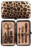 Manual Woodworkers & Weavers Gold Leopard Purse Sized Manicure Set