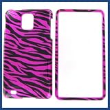 Samsung i997 Infuse 4G Zebra on Hot Pink Hot Pink/Black Protective Case
