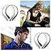 SUFUM Bluetooth Headphones Wireless Neckband Headsets 4.0 Music Stereo Sports/running Headset for Apple iPhone iPad iPod Samsung Android Smart Phones And Other Bluetooth Device(Black)
