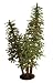 5' Pre-Lit Natural Alpine Artificial Christmas Tree Trio Set - Clear Lights