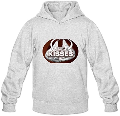 Logoer Men's Hersheys Kisses Sweatshirt Hoodie M Light Grey