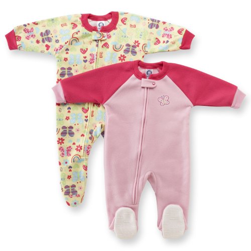 Gerber Two Pack Infant Blanket Sleeper, Butterfly Print , 24