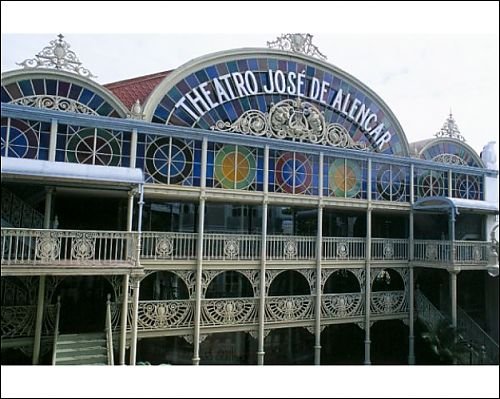 Photographic Prints of Theatro Jose de Alencar (theatre), a pastel coloured hybrid of classical and from Robert Harding