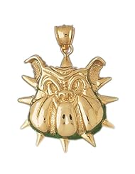 CleverEves 14K Gold Pendant Bulldog 8.9 - Gram(s)