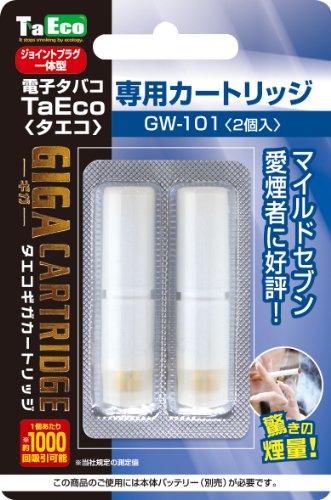 電子タバコ TaEco(タエコ)GIGA ギガカートリッジ 2個入 マイルドセブン愛煙者好評