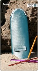 Namaste Mini Peacock Blue Cali Cozy Crochet Knitting Needles Case
