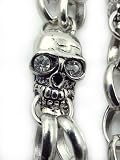Iced Out Skulls Jean & Wallet Chain #4