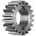 Boston Gear GB34 Plain Change Gear, 14.5 Degree Pressure Angle, 16 Pitch, 0.750" Bore, 34 Teeth, Steel