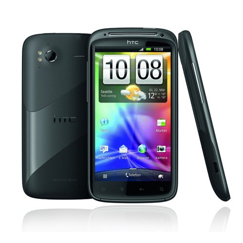 HTC Sensation Smartphone (Android OS, 1.2 GHz dual core Prozessor, 8 MP Kamera) dunkelgrau (Vodafone Branding)