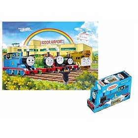 Thomas & Friends: Calling All Engines - 24 Piece Floor Puzzle in a Shaped Box