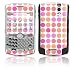 Dots Peach Design Protective Skin Decal Faceplate for Blackberry Curve 8300/ 8310/ 8320 Cell Phones