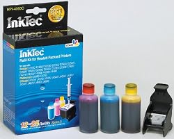 Color Ink Refill Kits for Hewlett Packard HP 60, 60XL, 901 & Color Inkjet Cartridges