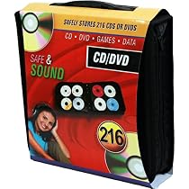 [EOL] SuperMediaStore 216 Disc Capacity Koskin/Black Leather-Like Quality CD DVD Wallet