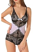 The Victory of Cupid Women Sexy Lingerie Babydoll Mini Dress with G-string