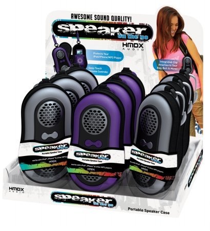 Speaker On The Go Portable Speaker Case by Homedics - Sold in Pack of 9