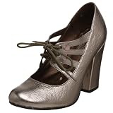 Seychelles Women's Theme Song Lace Up Pump,Pewter,6.5 M US
