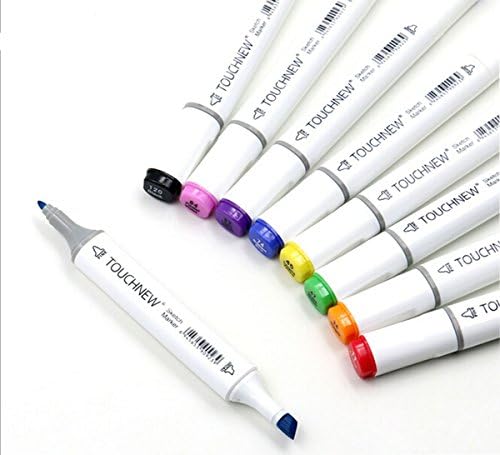 TouchNew Art Sketch Twin Marker Pens Broad Fine Point Alcohol Graphic (30scolor)