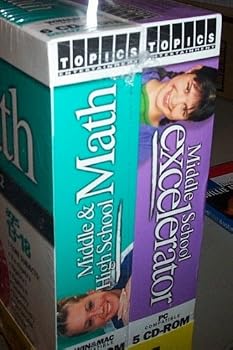 EDUCATION 2-PACK: Educator's Choice by Topics Entertainment: Middle & High School Mat (Grades 7-12), and Middle School Excelerator
