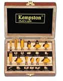 Kempston KC3123 Router Bit Set, 1/4-Inch Shank, 12-Pieces