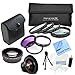 Professional 52mm Lens Kit for Panasonic Lumix FZ200 Digital Cameras: Includes 0.45x High Definition Wide Angle Lens, 2x Telephoto HD Lens, 3 Piece Multicoated Filter Kit (UV,CPL,FLD) 4 Piece Macro Close Up Lenses (Diopters +1+2+4+10), Lens Cleaning Pen & Lens Maintenance Kit with CS Microfiber Cleaning Cloth