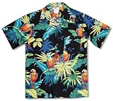Jungle Parrots Boy's Hawaiian Aloha Shirt