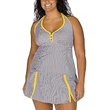 Women's Plus Size Mossimo Black: Desert Stripe Swim Set
