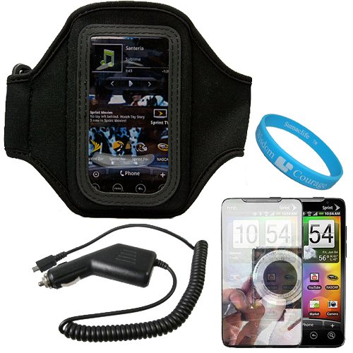 Durable Neoprene Exercise Sports Workout Armband with Adjustable Velcro Strap for Sprint HTC EVO 4G Android Smartphone + Mirror Screen Protector + Retractable Travel Wall Charger Charger with IC Chip + SumacLife TM Wisdom Courage Wristband 51HwUGxgFJL Durable Neoprene Exercise Sports Workout Armband with Adjustable Velcro Strap for Sprint HTC EVO 4G Android Smartphone + Mirror Screen Protector + Retractable Travel Wall Charger Charger with IC Chip + SumacLife TM Wisdom Courage Wristband