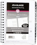 AT-A-GLANCE Weekly / Monthly Appointment Book 2016 Refill for 70-545, Executive, 6-5/8 x 8-3/4 Inches (70-908-10)