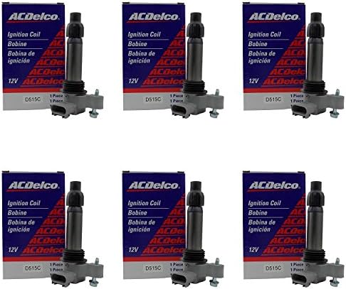 6 New OEM AC Delco Ignition Coils D515C 19279914 UF569 Fits Equinox Impala