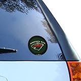 NHL Minnesota Wild 4.5" Round Vinyl Hockey Puck Decal