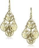 1928 Jewelry Filigree Teardrop Chandelier Earrings