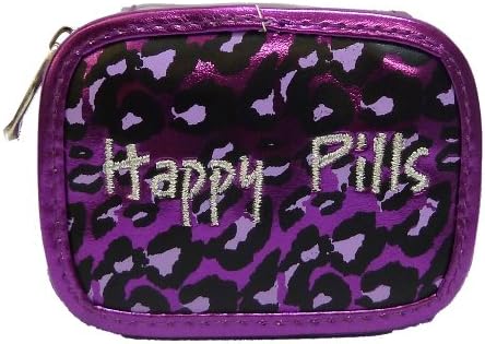 Miamica Case Happy Pills, Purple Leopard, One Size