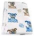 Stephan Baby Super Soft Flannel-Soft Fleece Crib Blanket, Blue Dog