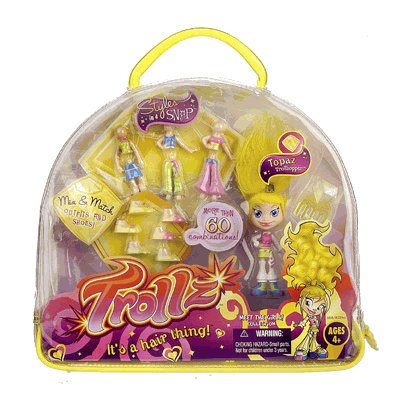 Lil Trollz Doll Styles in a Snap Topaz Trollhopper