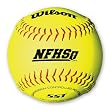 Wilson High School and Adult Fast Pitch 12" Balls, Polycore, Optic Yellow (1 Dozen)