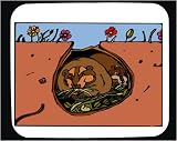Mouse Pad with ground, woodchuck, hog, animal