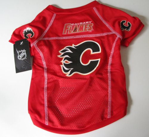 Calgary Flames Pet Dog Hockey Jersey SMALL
