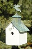 Outdoor Living : Sleepy Hollow Angel Birdhouse with 3-Piece Metal Post Kit