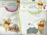 Disney Winnie the Pooh Embroidered Terry Bibs 2 Piece Set (SMILE and GOT HUNNY)