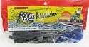 7 1/2" Worm- Black/Blue Tail