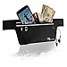 iPhone Running Belt Fanny Pack Sports Waist Pack flipbelt Fitbelt Fitness Exercise Gym Training Workout Samsung Slim (Black)
