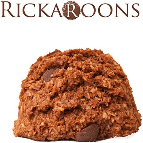 Rickaroons Icy Brunette (Mint Double Chocolate) Macaroon, Organic Grain-free, Gluten-free, 4 Count