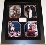 Muhammad Ali Autographed cut Custom Framed with Photo Collage ~ Cassius Clay ~ Frame Measures 27x31
