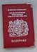 Red Leather Passport Holder / Cover