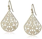 1928 Jewelry Brass Vine Earrings