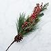 Factory Direct Craft Tall Mixed Pine and Red Berry Floral Spray for Indoor Decor