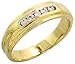 14 Karat Gold Damen Diamanten Ring, mit 0.13 Karat Brilliantschliff Diamanten, (5mm) breit